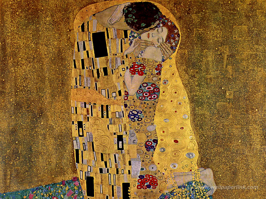 The Kiss Gustav Klimt Wallpaper