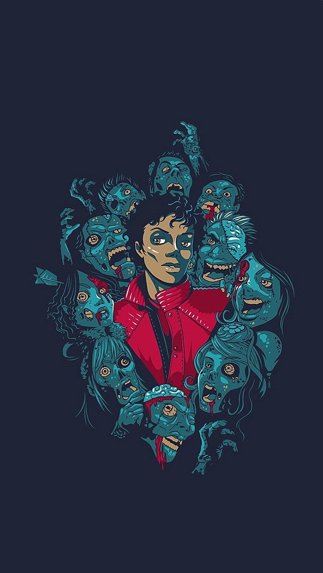 Michael Jackson Zombies iPhone Wallpaper