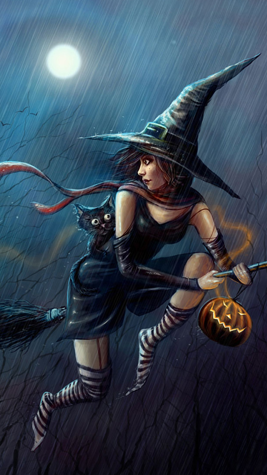 Evil Witch Halloween Best Htc One Wallpaper