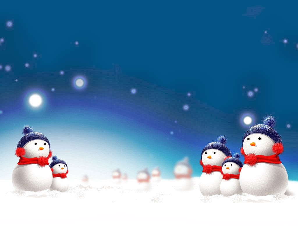 Snowmen Wallpaper Background