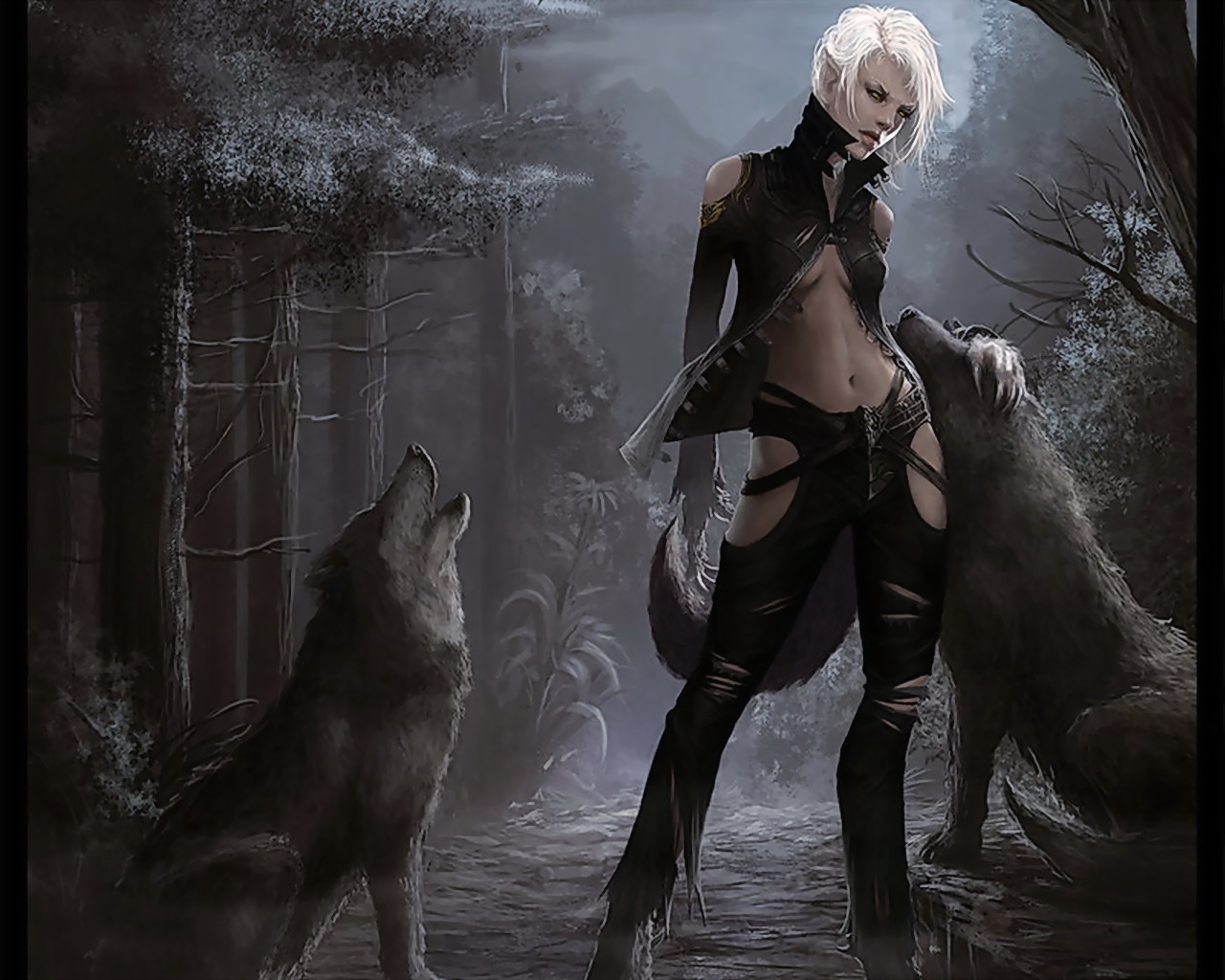 Labels Animals Fantasy Girl Hd Horror Wolf