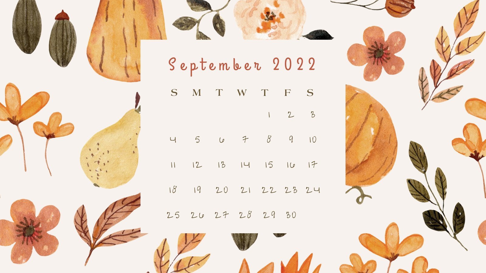 Free customizable autumn desktop wallpaper templates Canva 1600x900