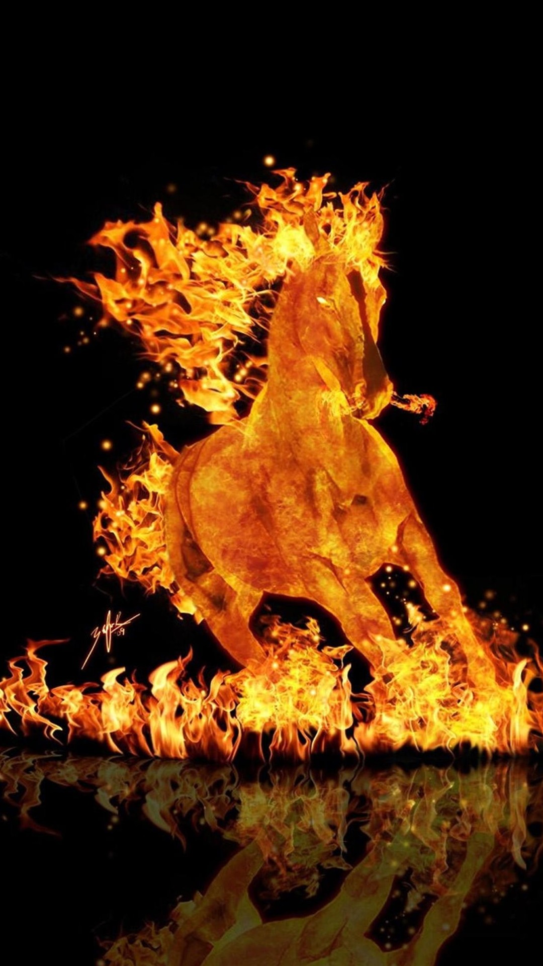 Fire Horse Wallpaper HD For Android