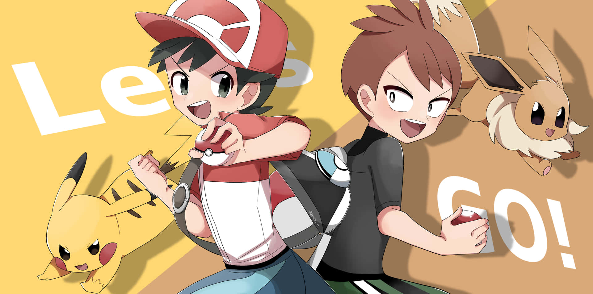 Cute Pikachu And Eevee Wallpaper