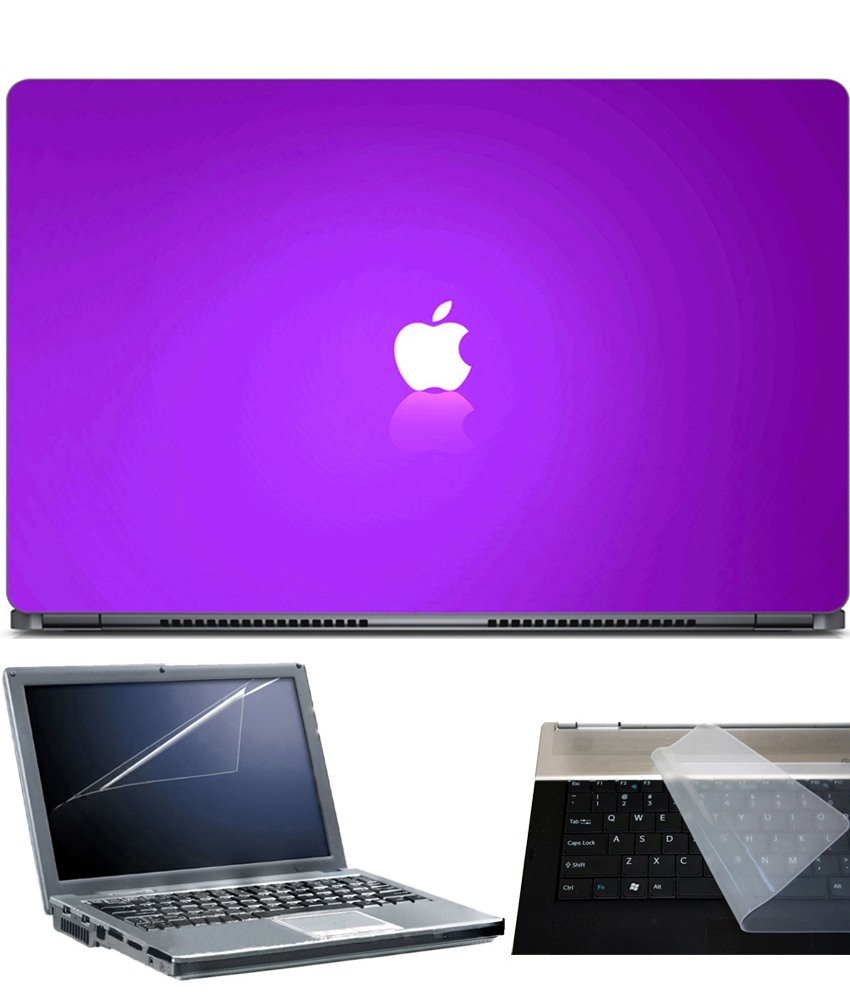 Advent Graphics Apple Logo On Purple Background Inch Laptop Skin