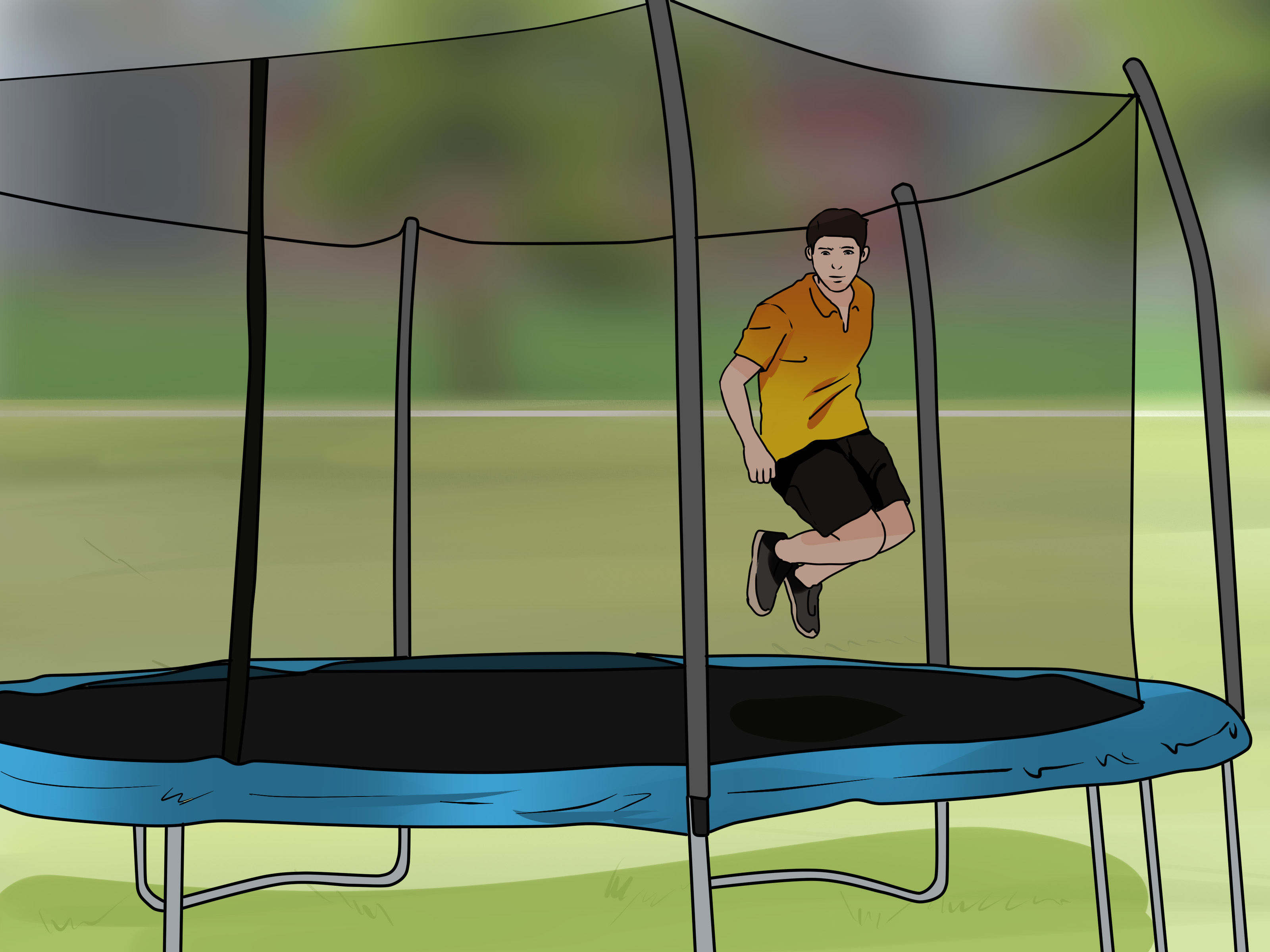 How To Set Up A Trampoline Steps With Pictures Wikihow