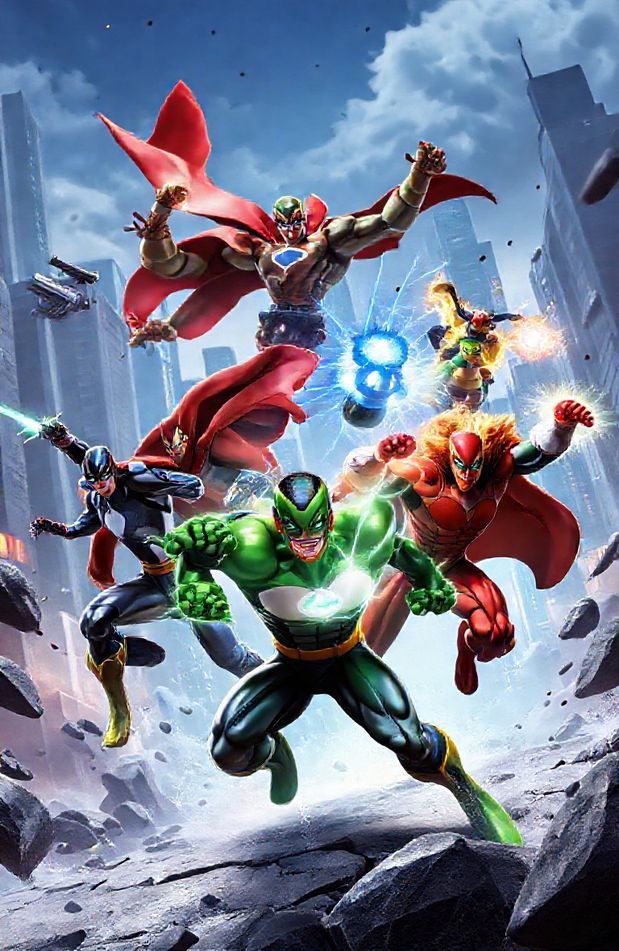 3d Super Heroes Wallpaper