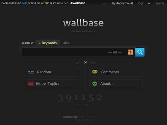 Wallbase A Wallpaper Based Search Engine