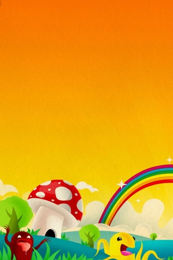 Indeed Poop Rainbow iPhone HD Wallpaper
