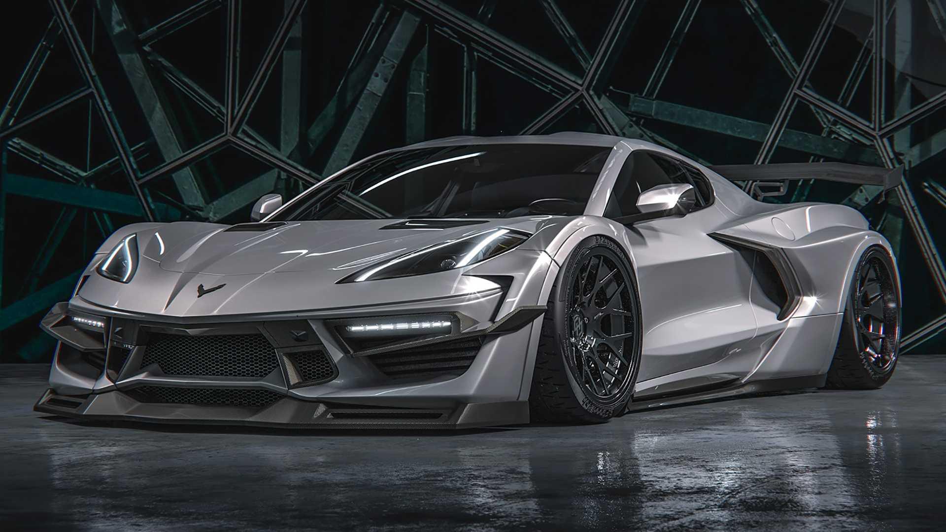 Chevy Corvette Widebody Rendering Looks Seriously Sinister