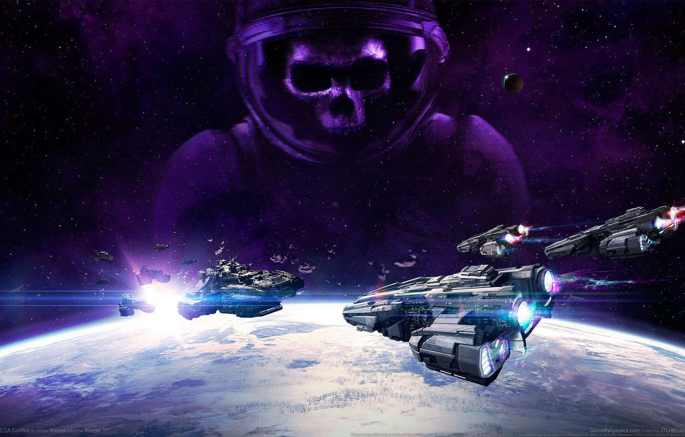 Wallpaper Space Planet Ships Stars Game Vega
