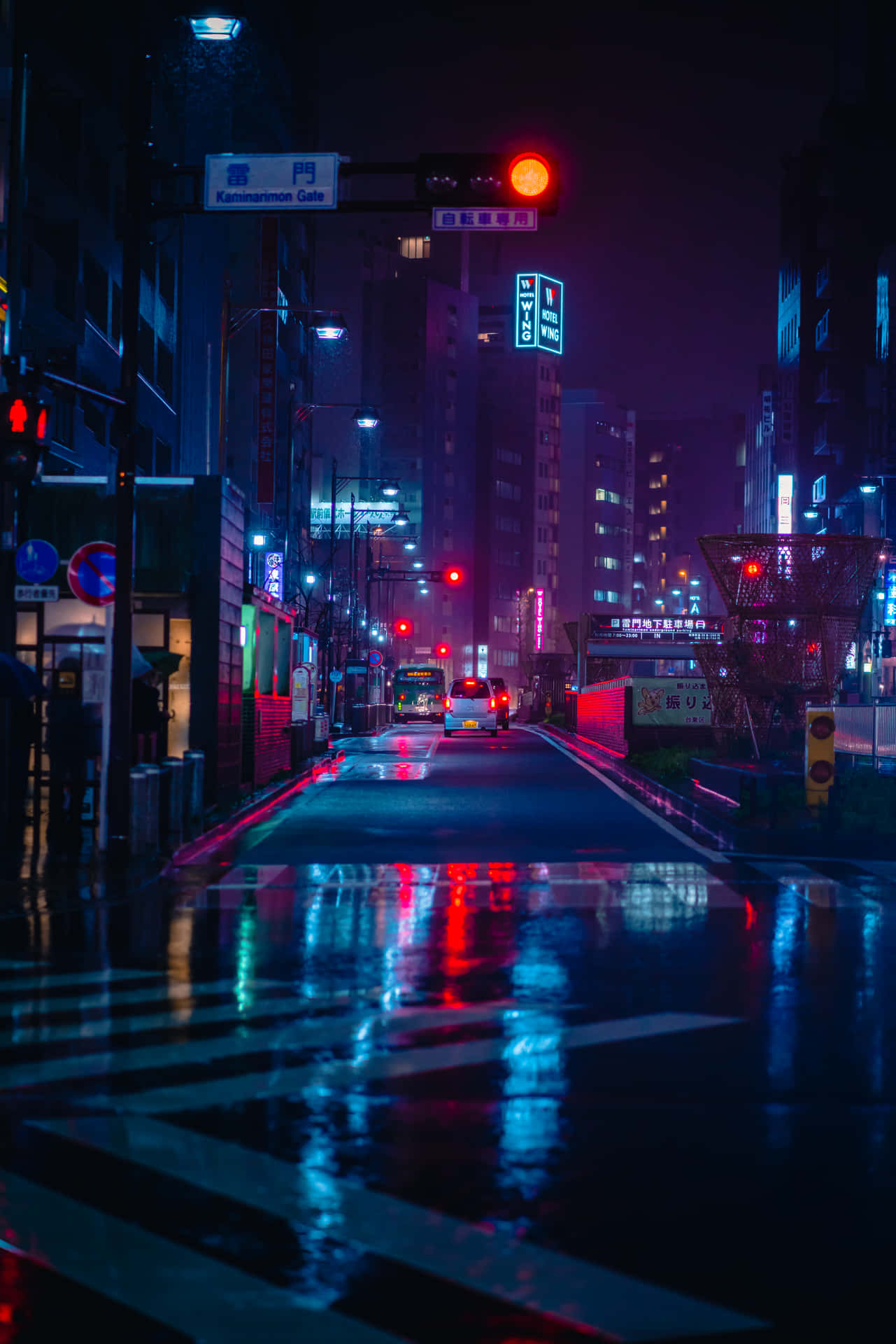 Blue And Pink Aesthetic Neon Wallpaper