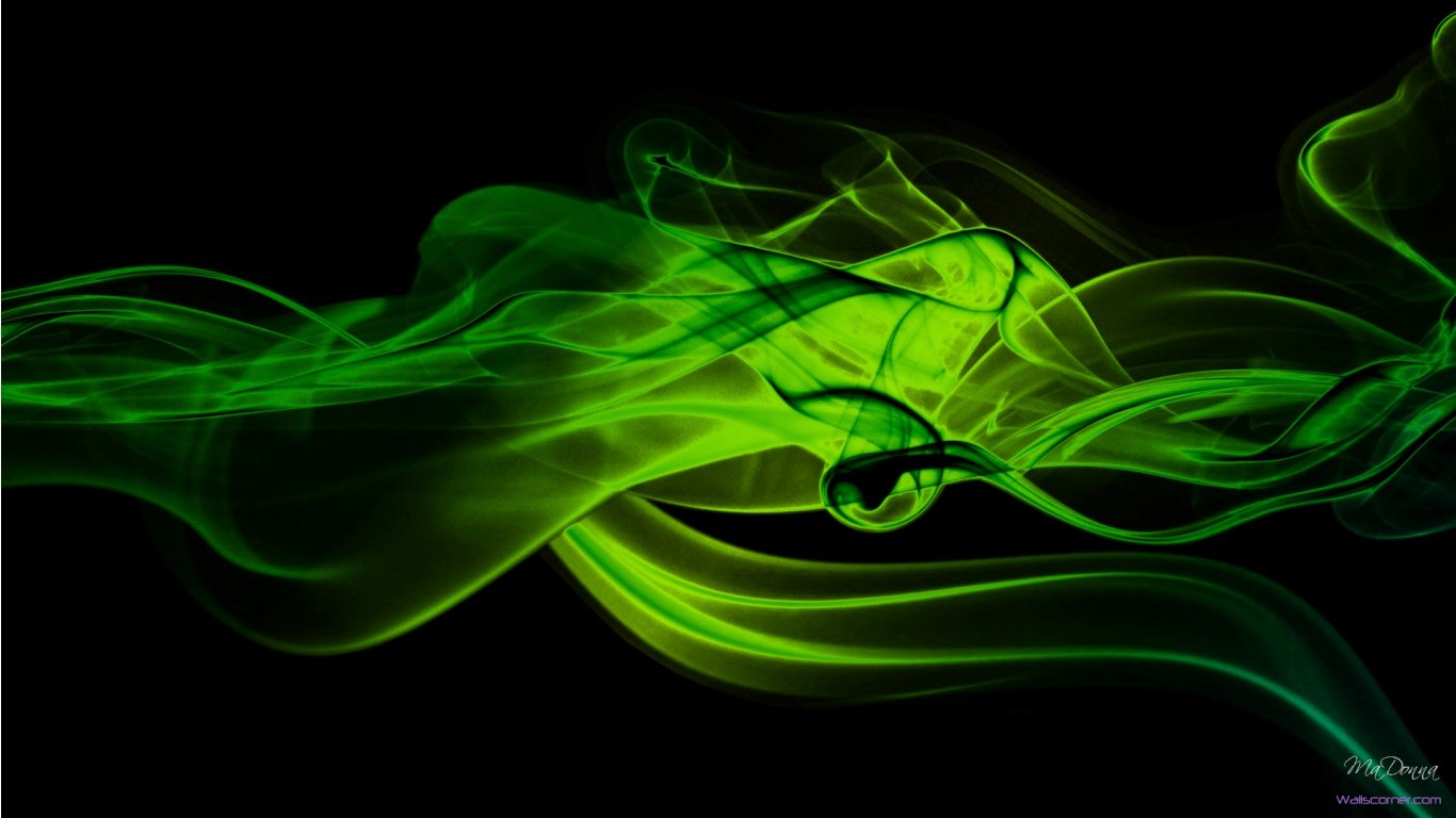 Black And Green Abstract Wallpaper Background HD