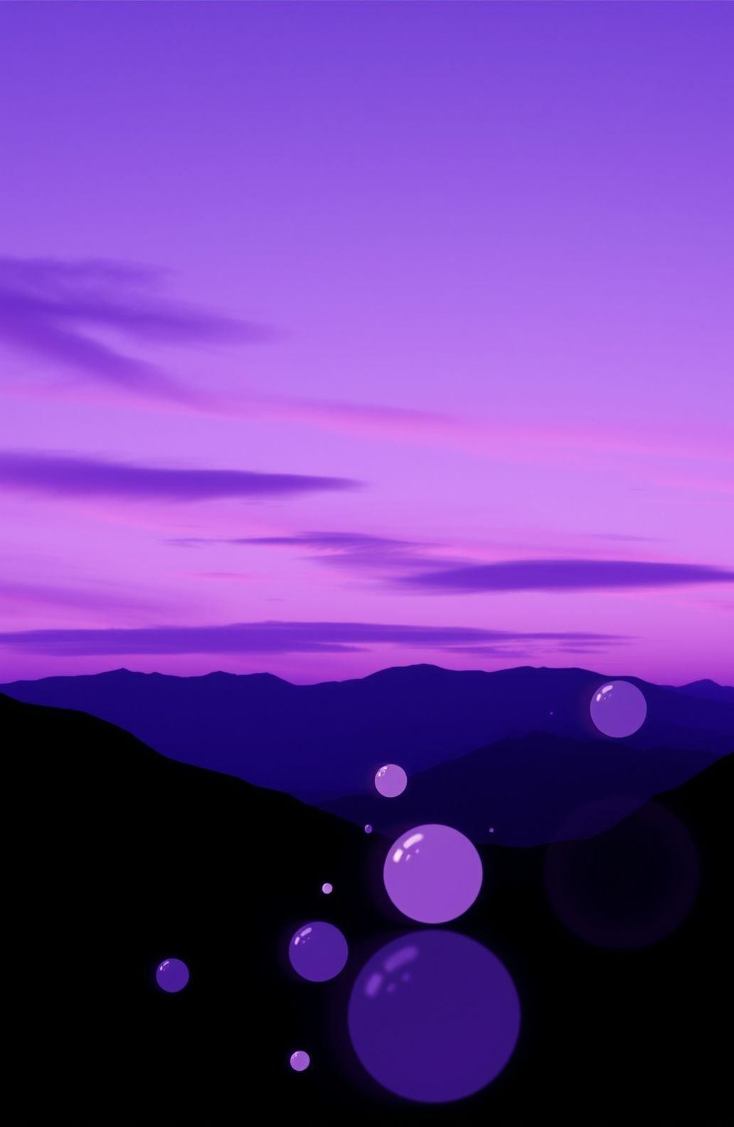 Cool Purple Aesthetic Wallpaper