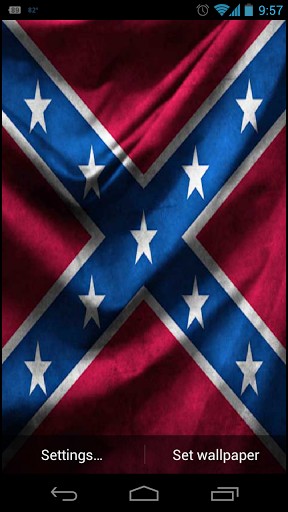 Load This Rebel Flag Live Wallpaper And Watch It Gets Bright