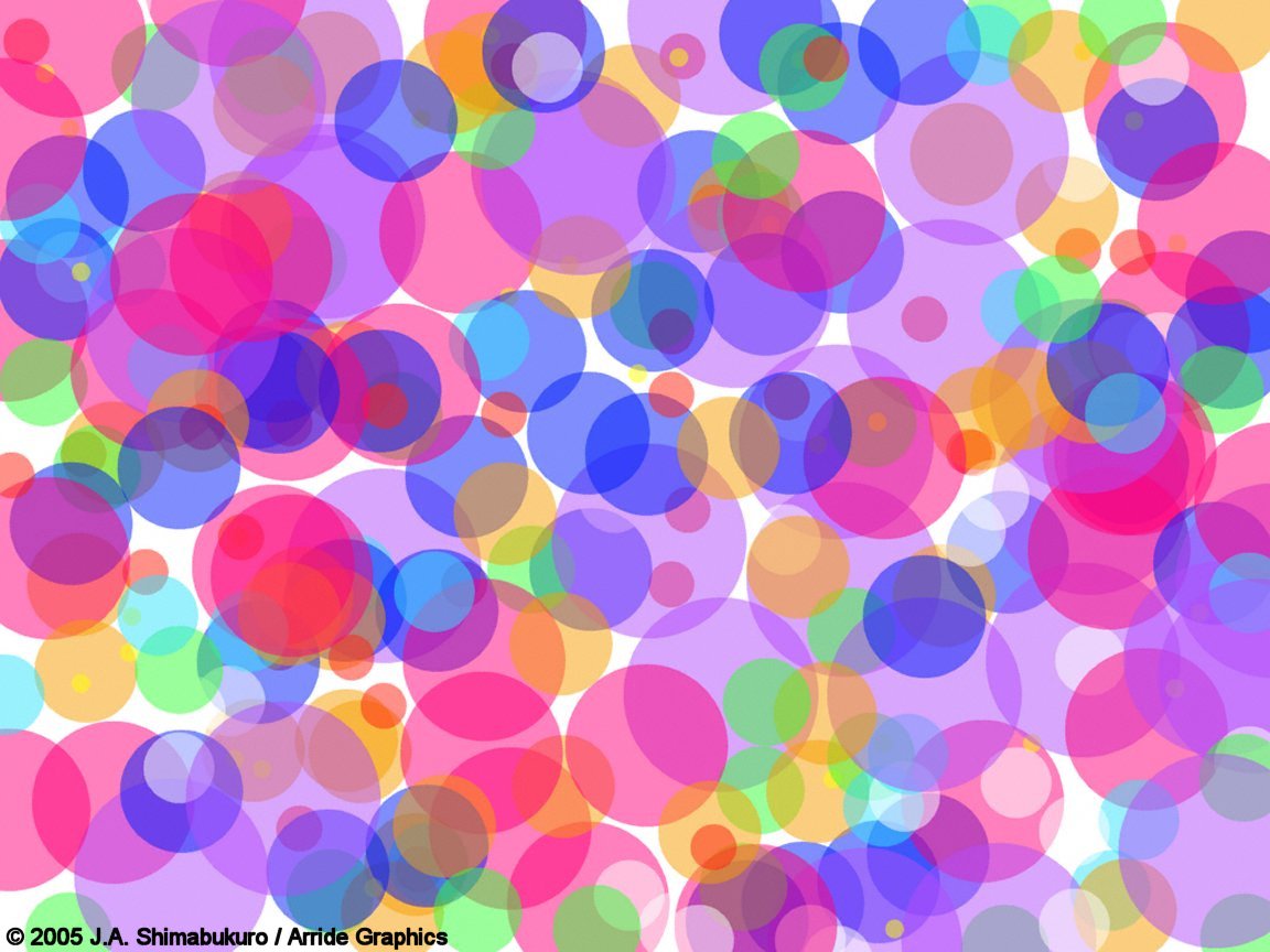 Arride Graphics Wild Colored Bubbles Desktop Wallpaper