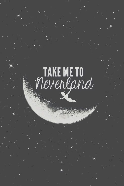 Neverland Quote iPhone Wallpaper