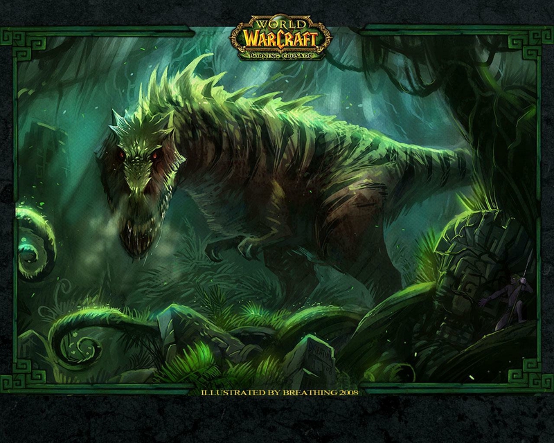 Green T Rex Video Games World Of Warcraft HD Wallpaper