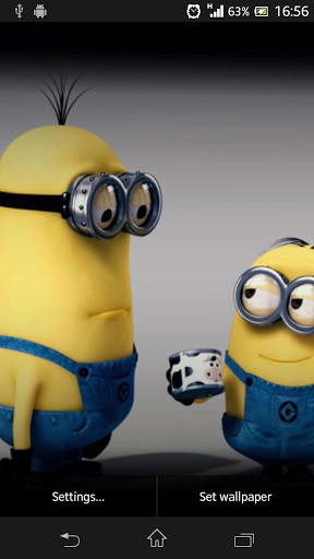 View bigger   Minion Live Wallpaper for Android screenshot