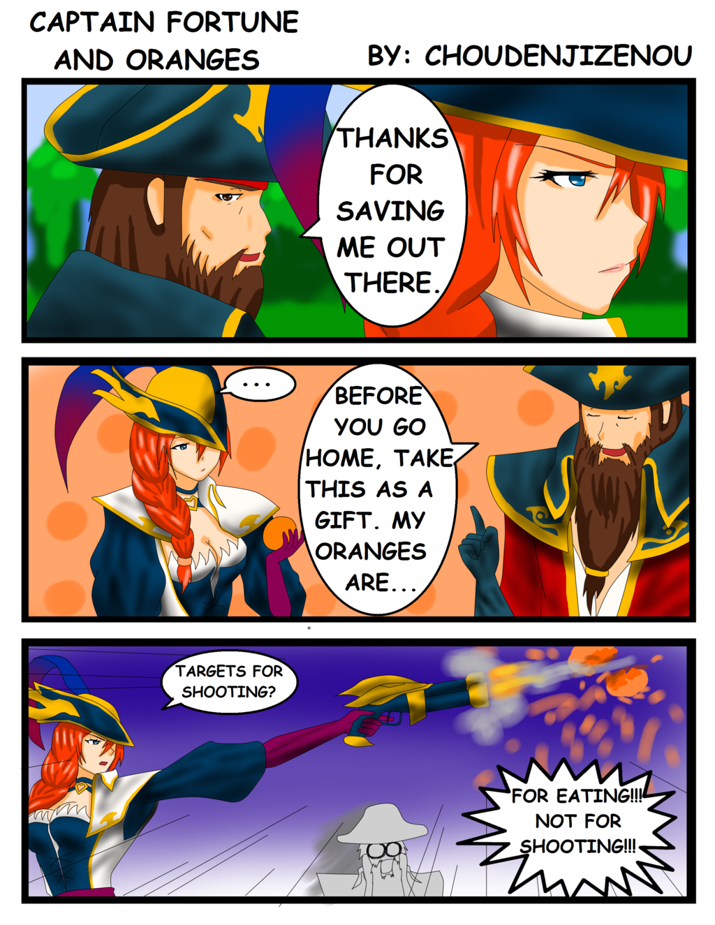 Captain Fortune And Oranges By Choudenjizenou