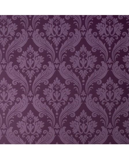 The Bedroom Vintage Flock Purple Wallpaper From Grahambrown