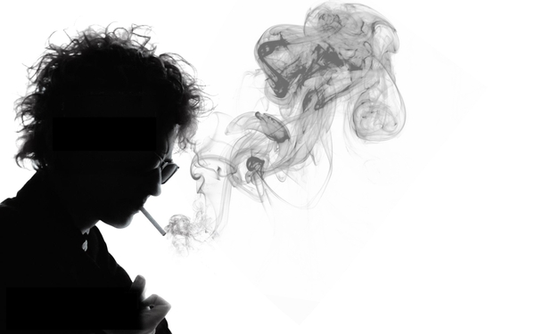 Albert Einstein Smoking Colors Bob Dylan