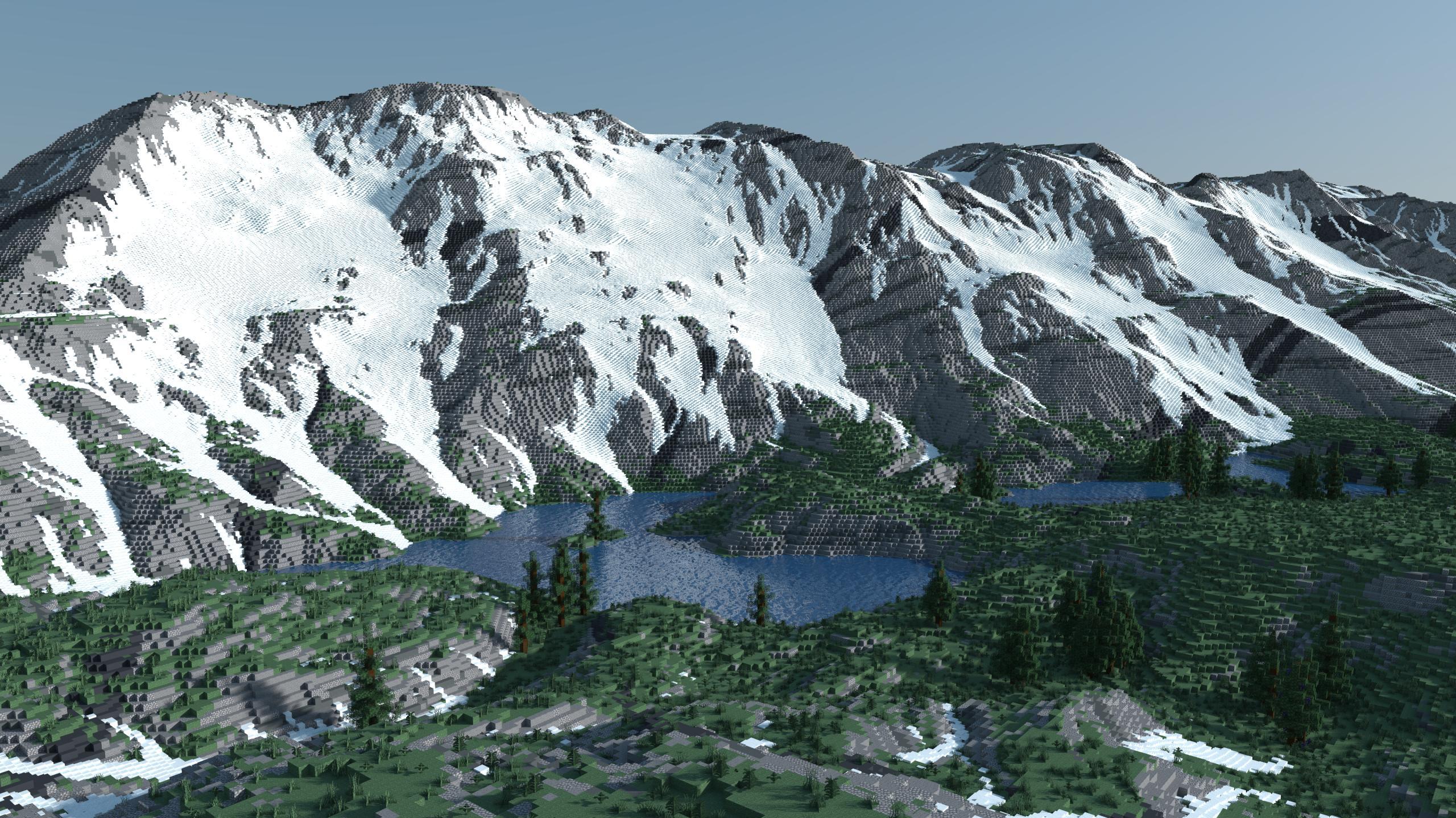 Beartooth Valley 4k X Minecraft Map