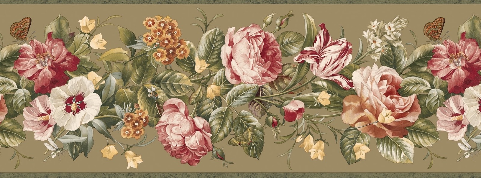 Floral Wallpaper Border