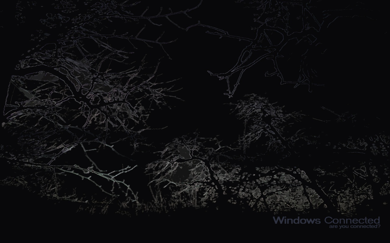 Windows Connected Dark Shape Desktop Pc And Mac