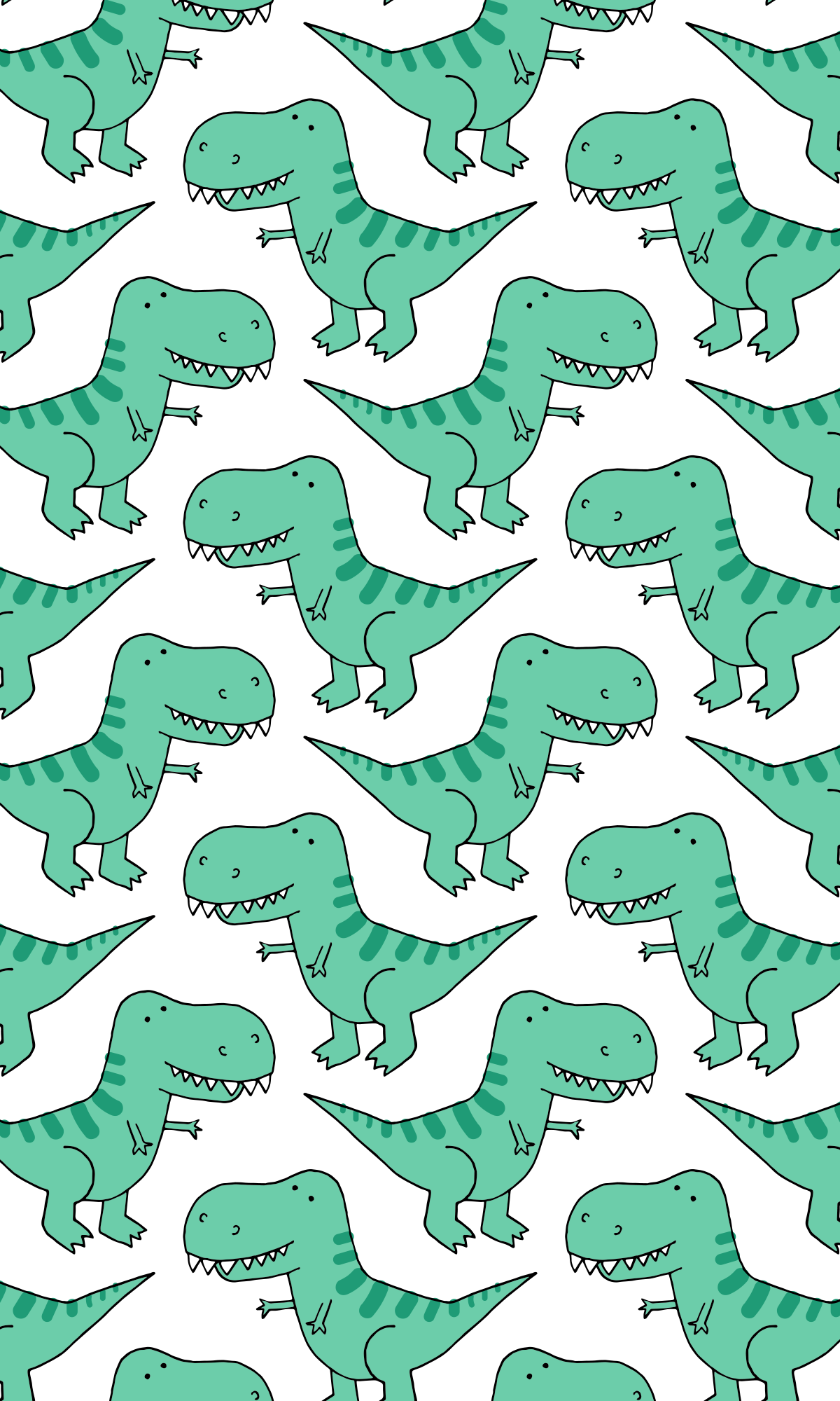 Cute Dinosaur Pattern Casetify iPhone Art Design