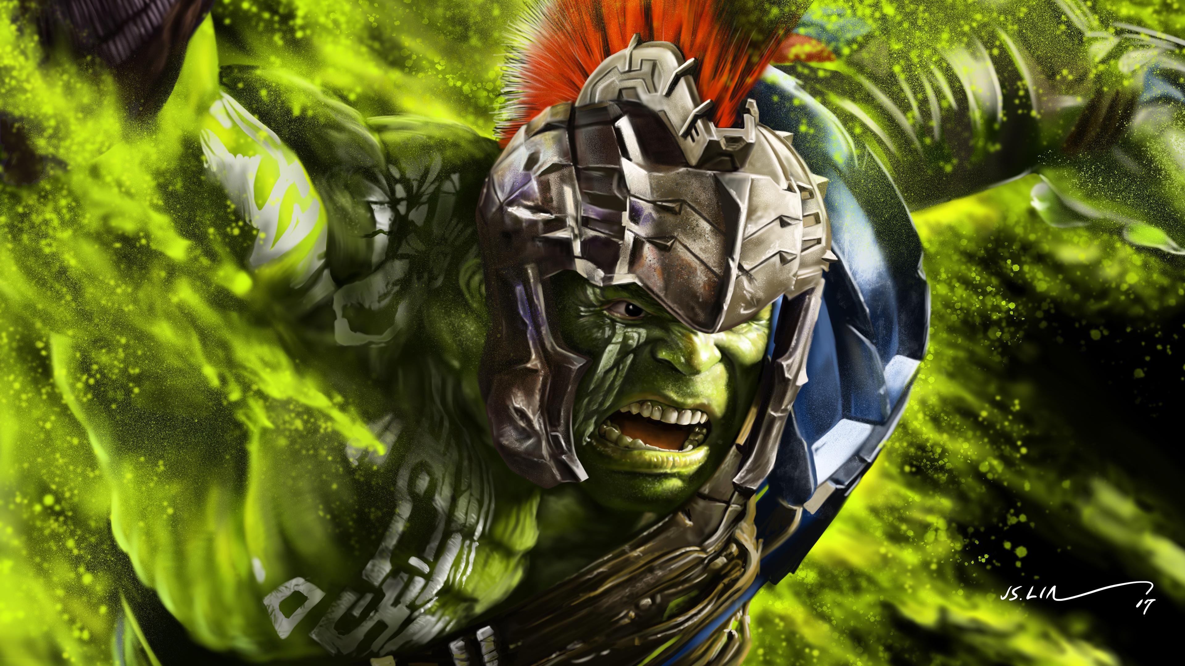 Hulk Thor Ragnarok Artwork 4k Wallpaper HD
