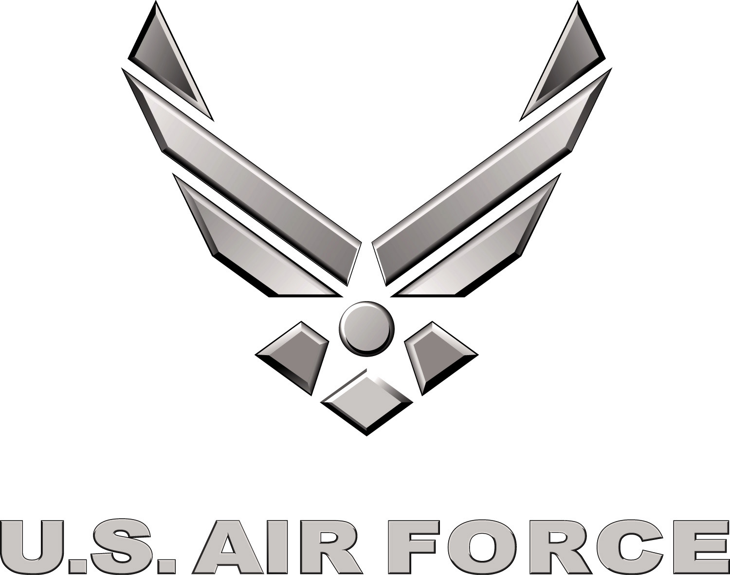 FileUS Air Force Logo Silverjpg   Wikimedia Commons