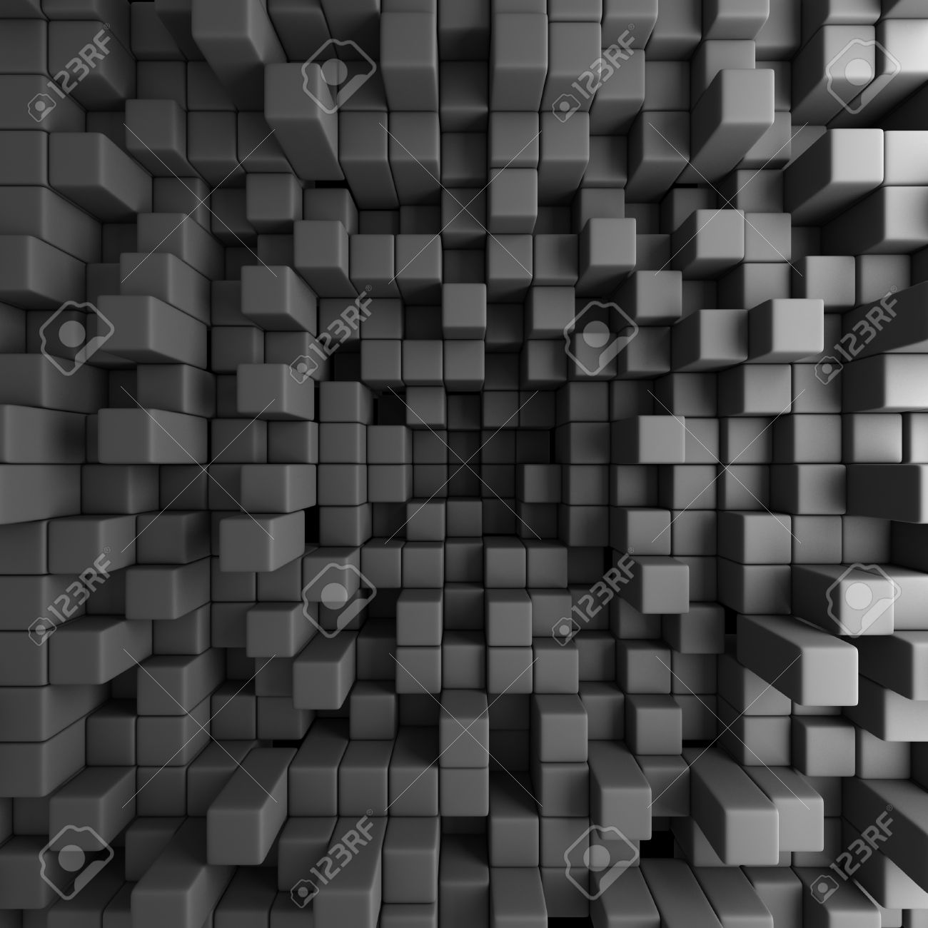 Abstract 3d Cubes Blocks Wallpaper Background Render