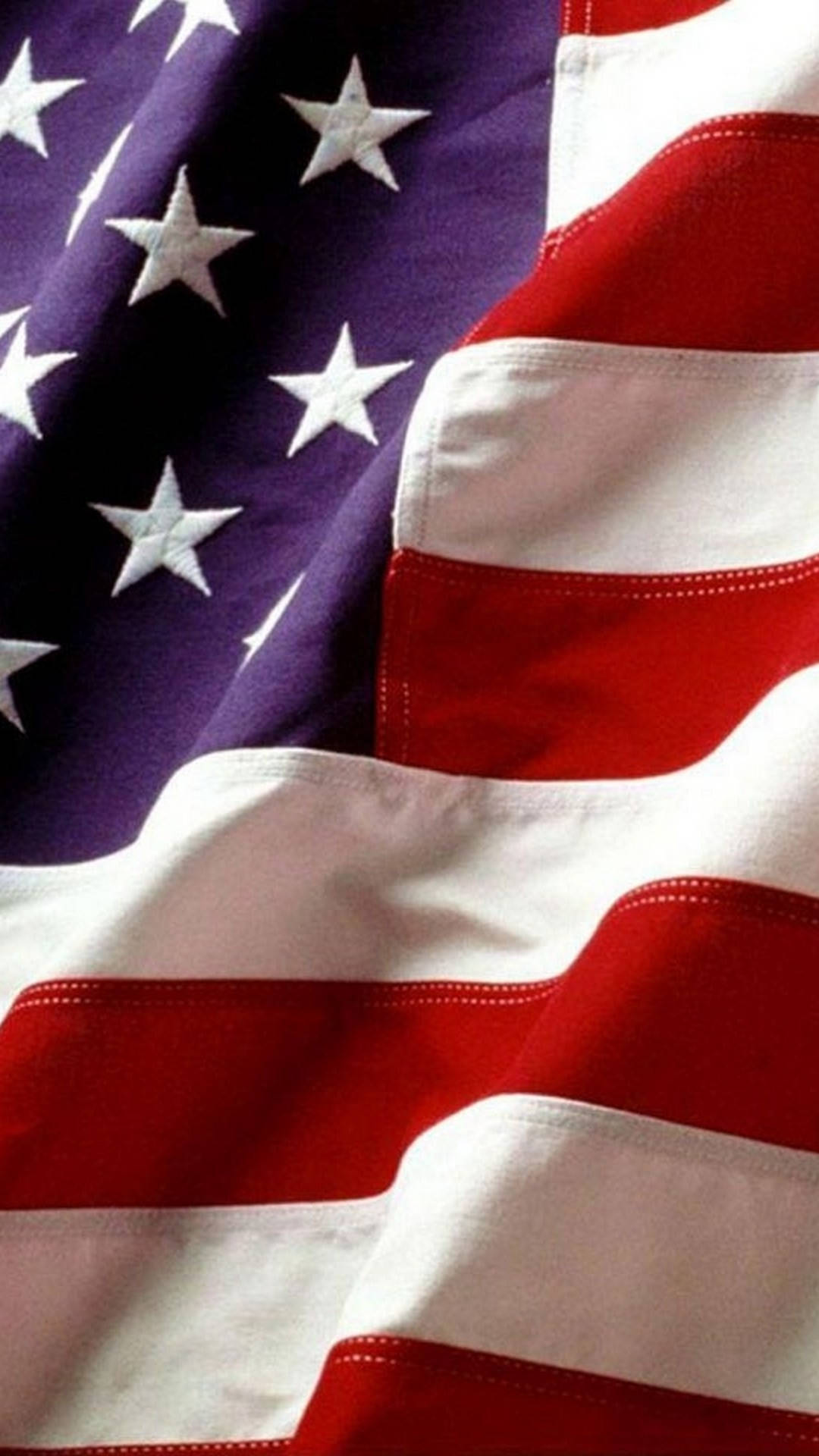 Close Up Flag Of America iPhone Wallpaper