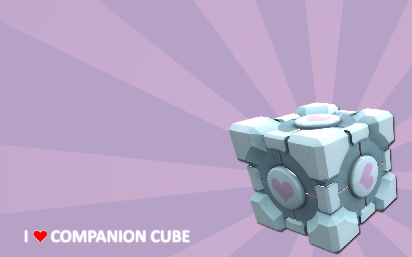Companion Cube Portal Wallpaper