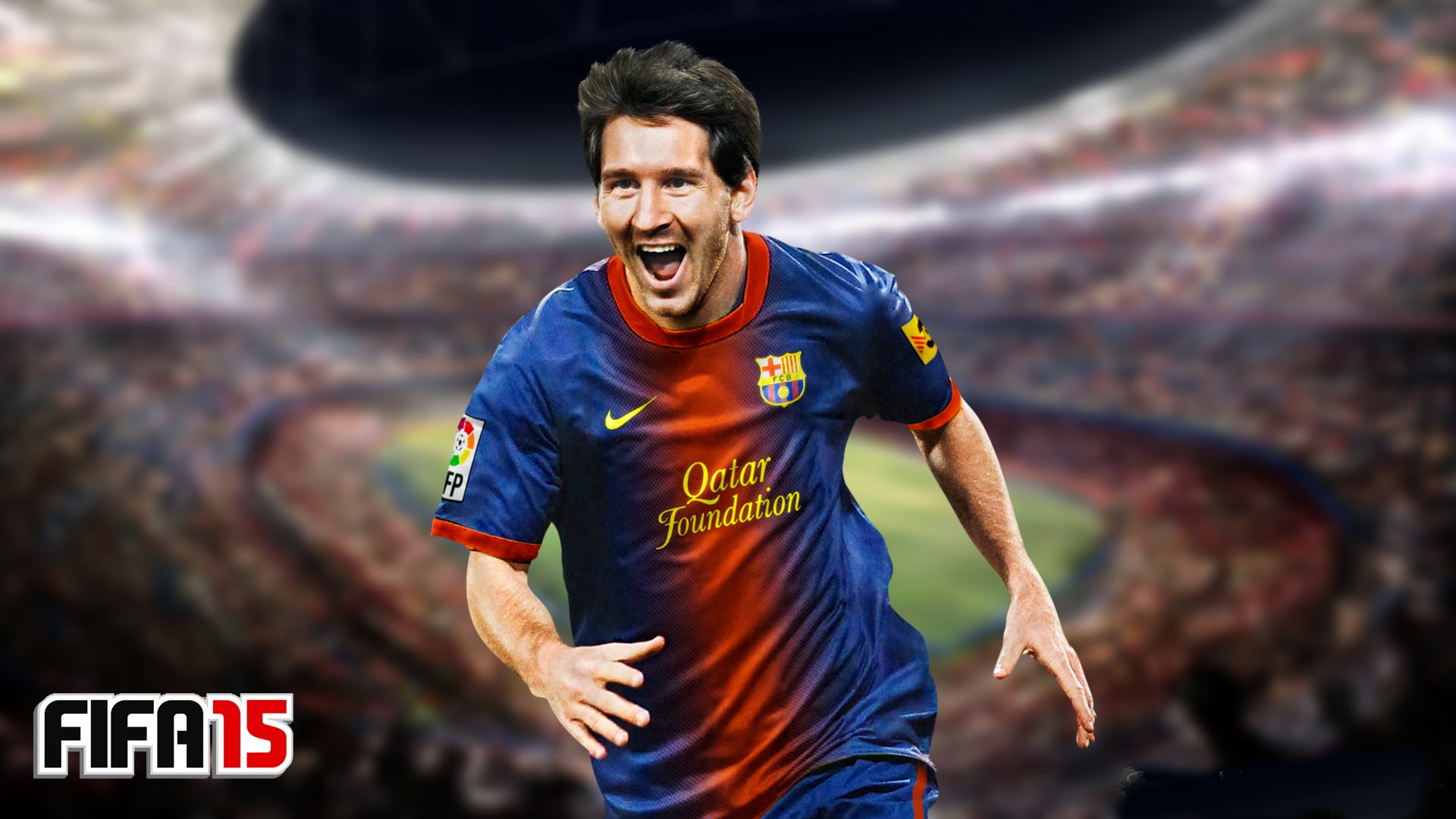 Lionel Messi Fifa Wallpaper HD Excited