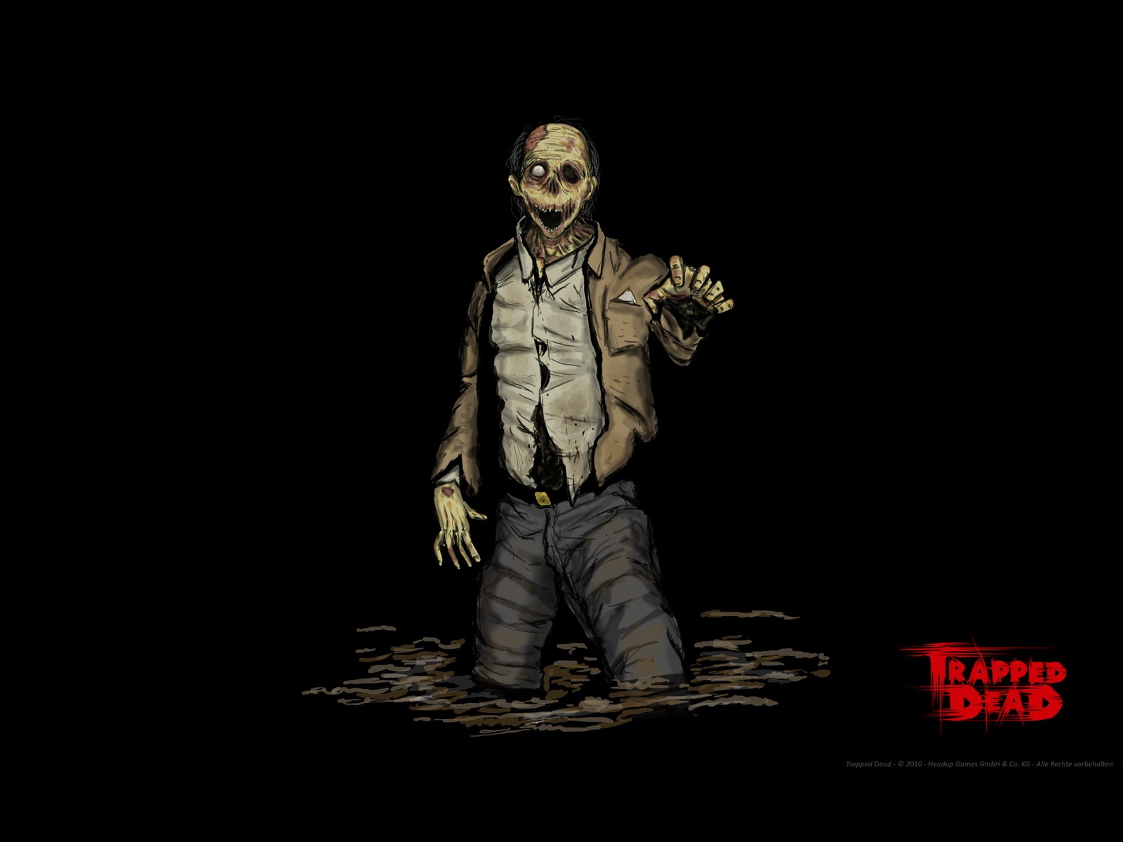 Dying Zombie Wallpaper