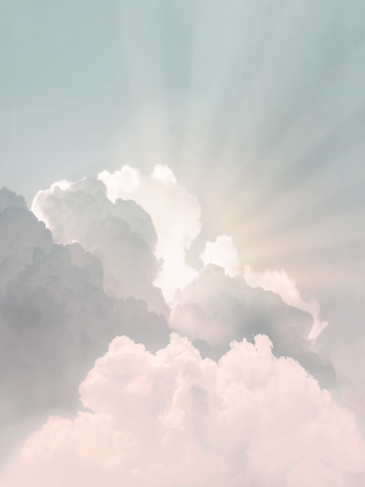 Soft Cloud Rays Wallpaper