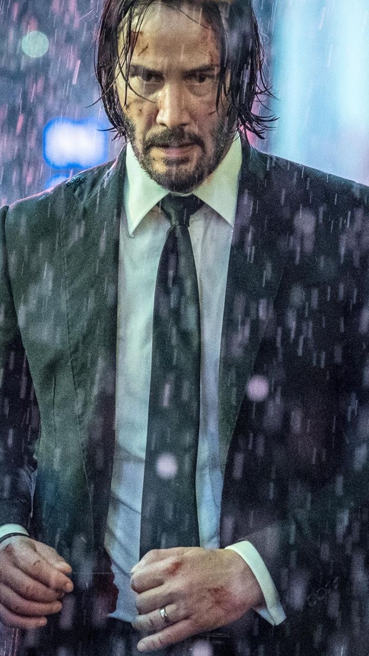 Movie John Wick Parabellum Keanu Reeves In Rain