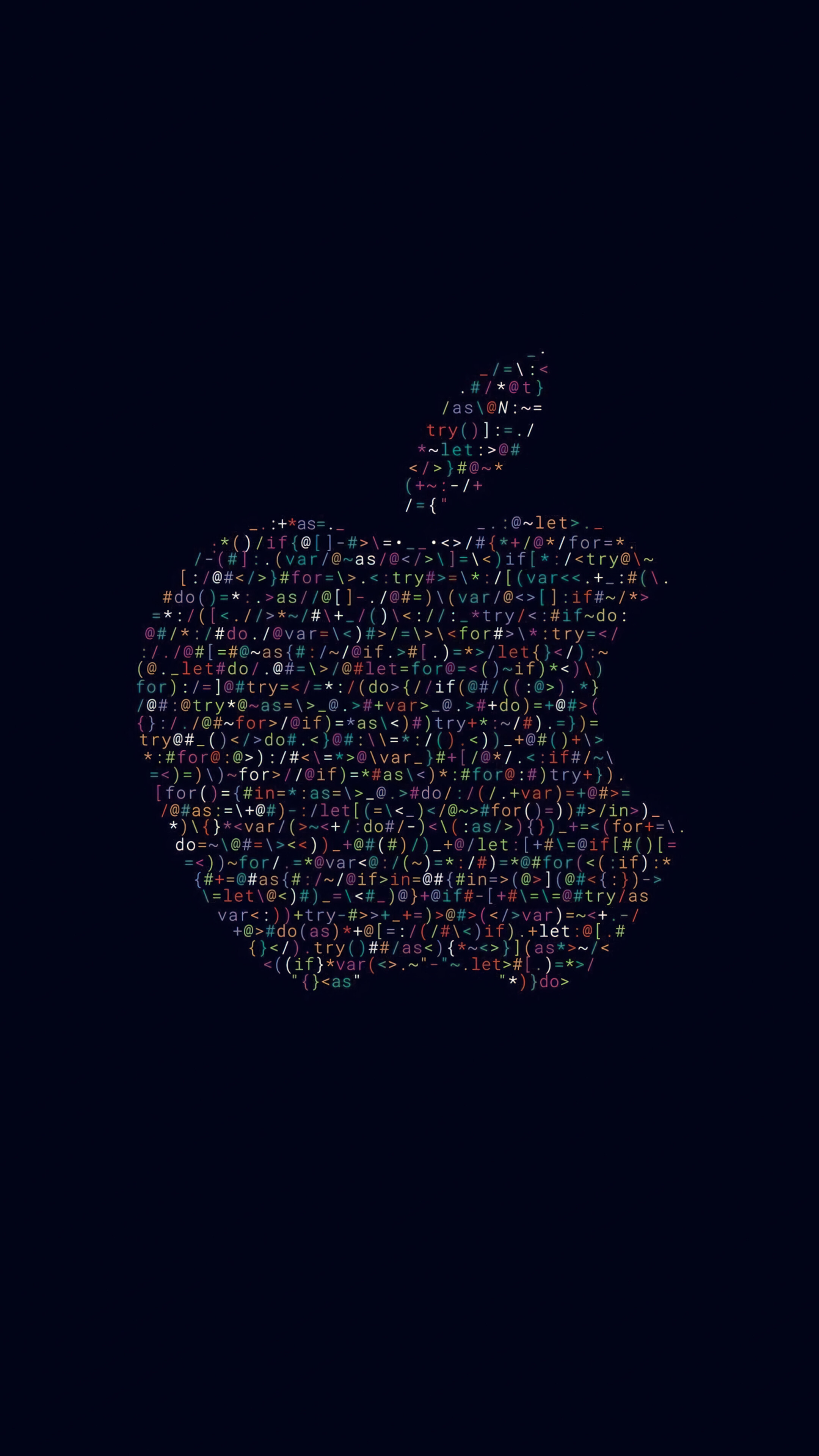 Apple Programming Code Logo H Phone 4k Wallpaper