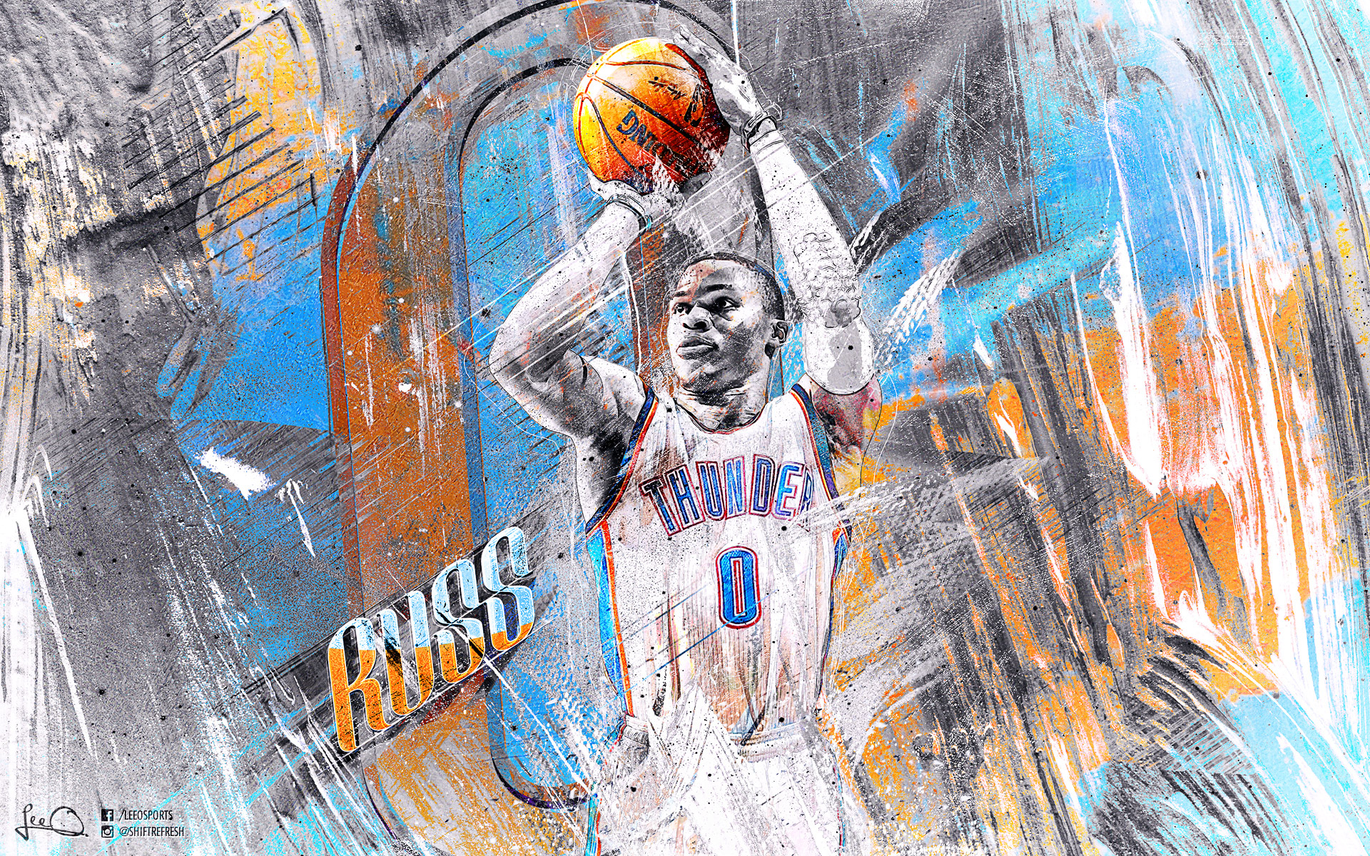 Russell Westbrook Thunder Wallpaper Basketball