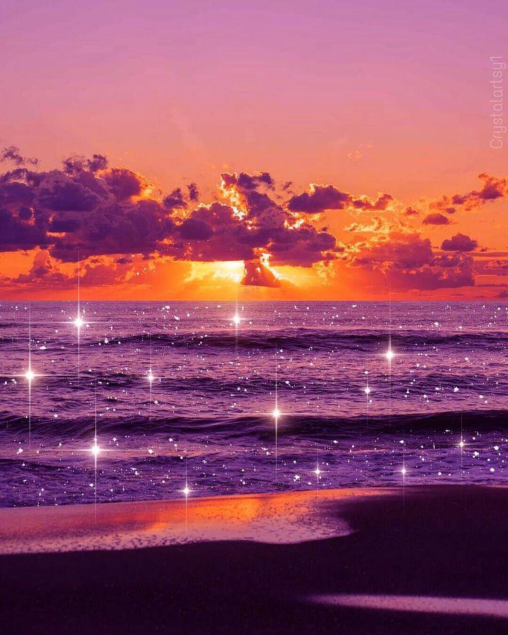 Sparkling ocean Follow me on Instagram for glitter art click
