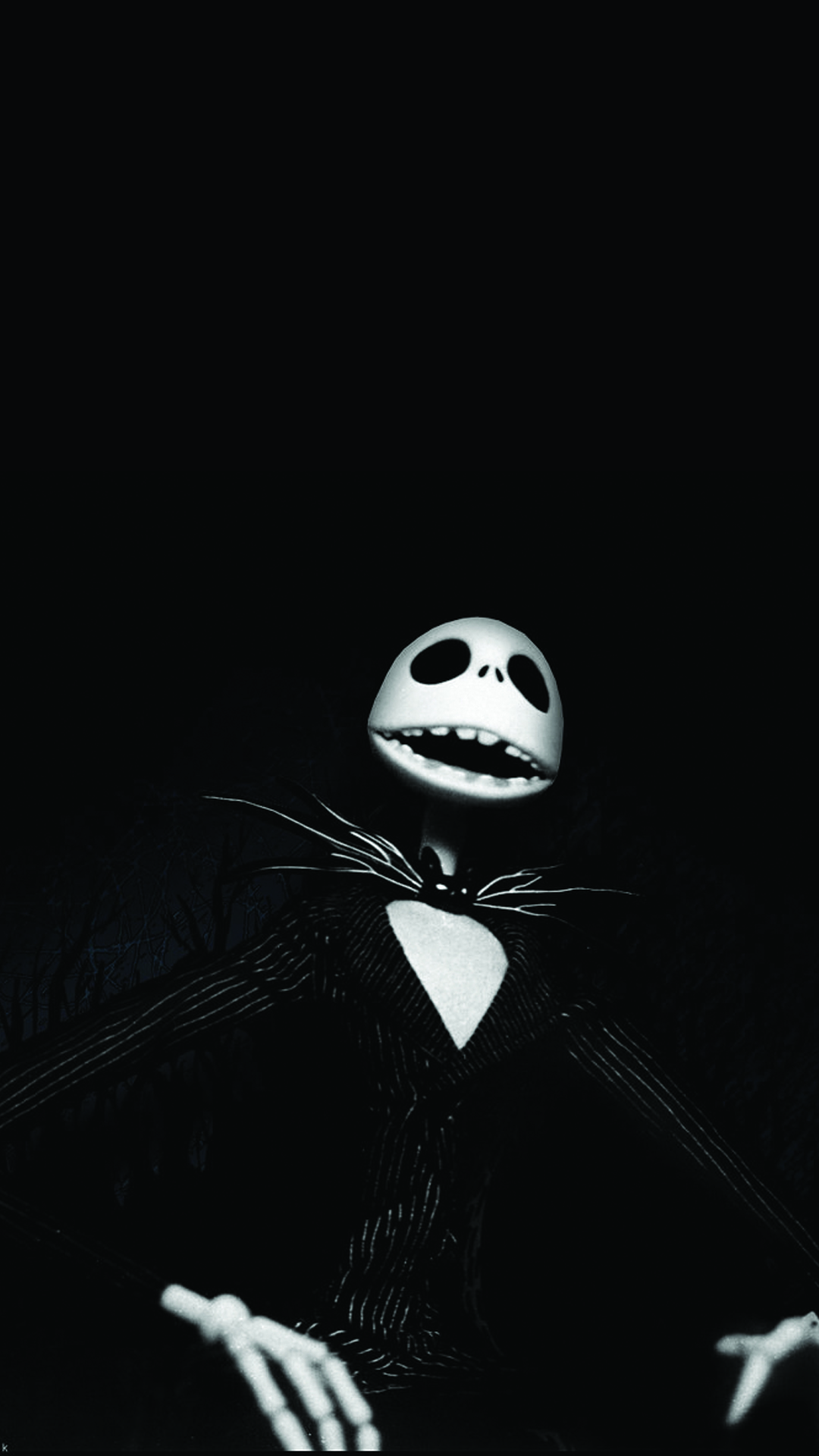 Nightmare Before Christmas Black Android Wallpaper