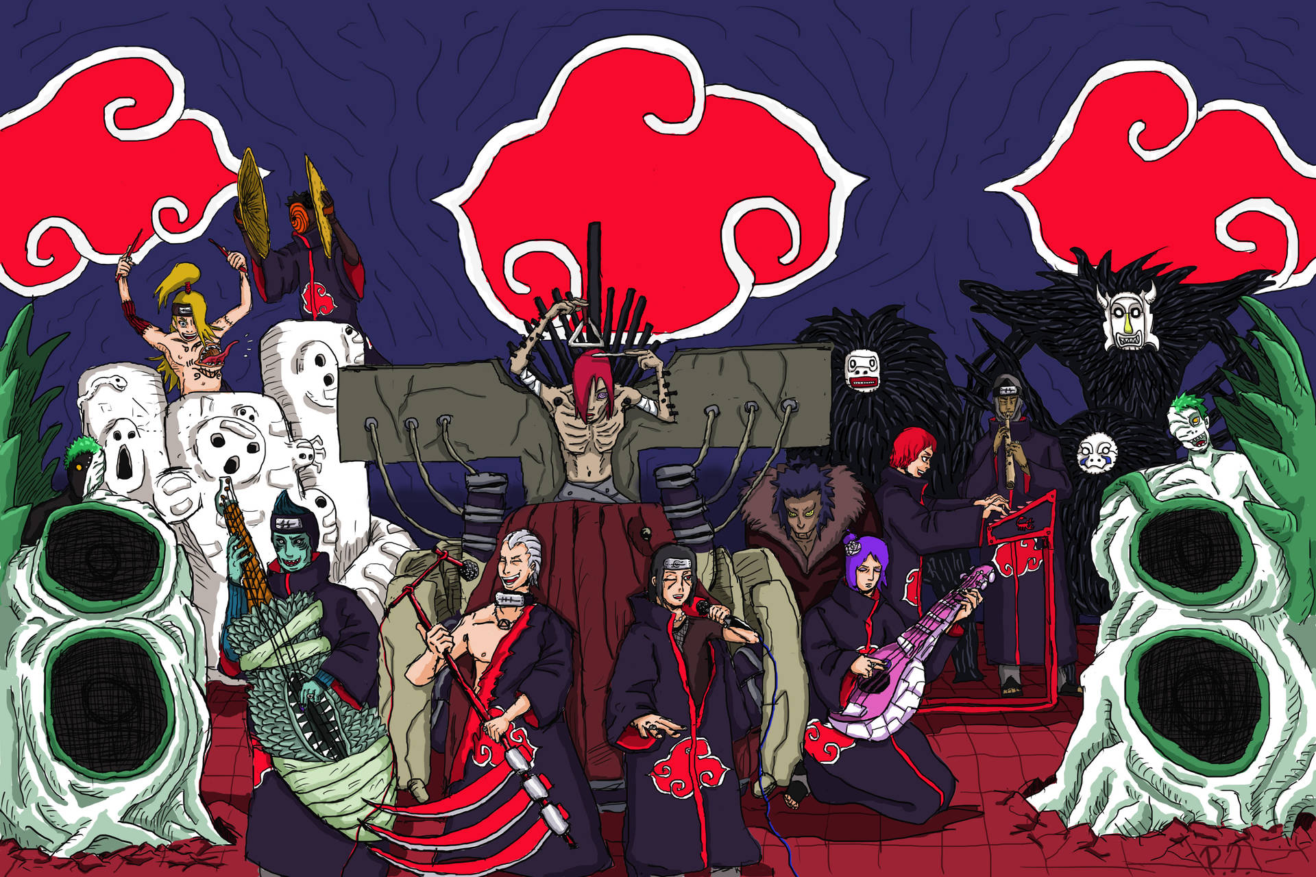 Akatsuki Cloud Wallpaper