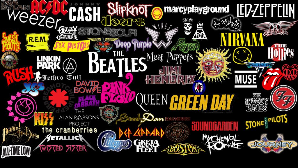 Band Logos wallpaper for PC by RadicalAesthetic on