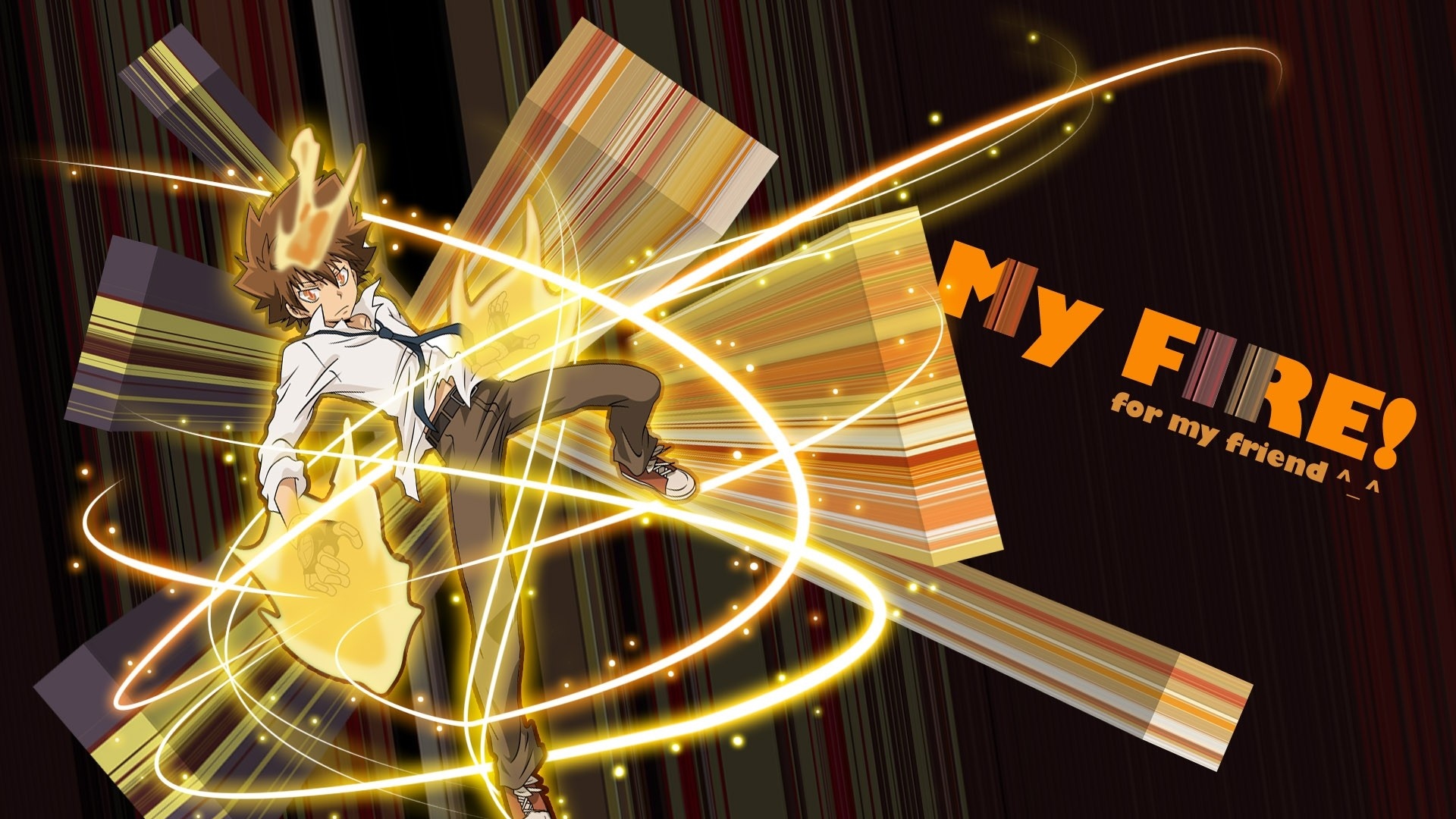 Wallpaper Anime My Fire Movie Boy Yellow Full