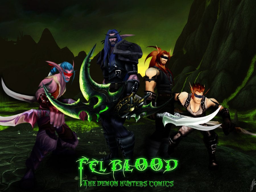 Wallpaper Demon Hunter World Of Warcraft Legion HD