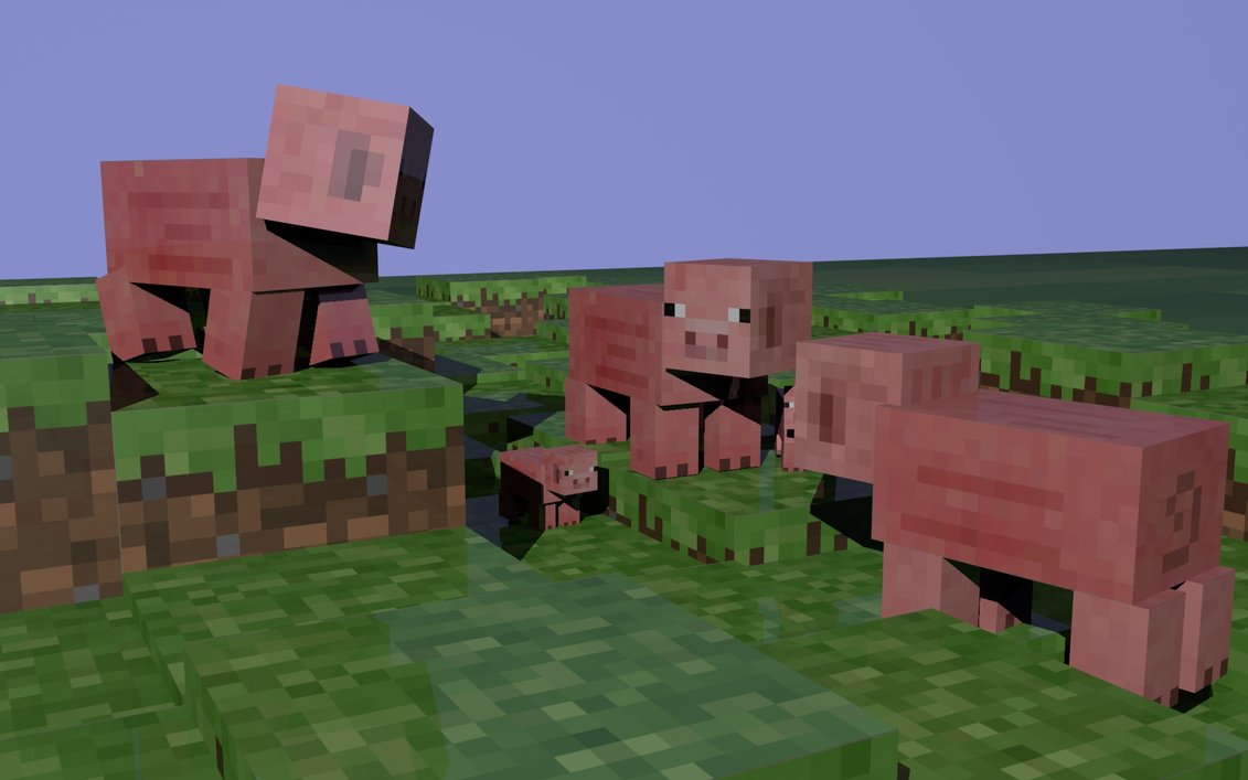 Minecraft Pig by Mooldo on