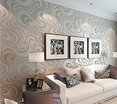 Modern Luxury Abstract Curve 3d Wallpaper Roll Mural Papel De Parede