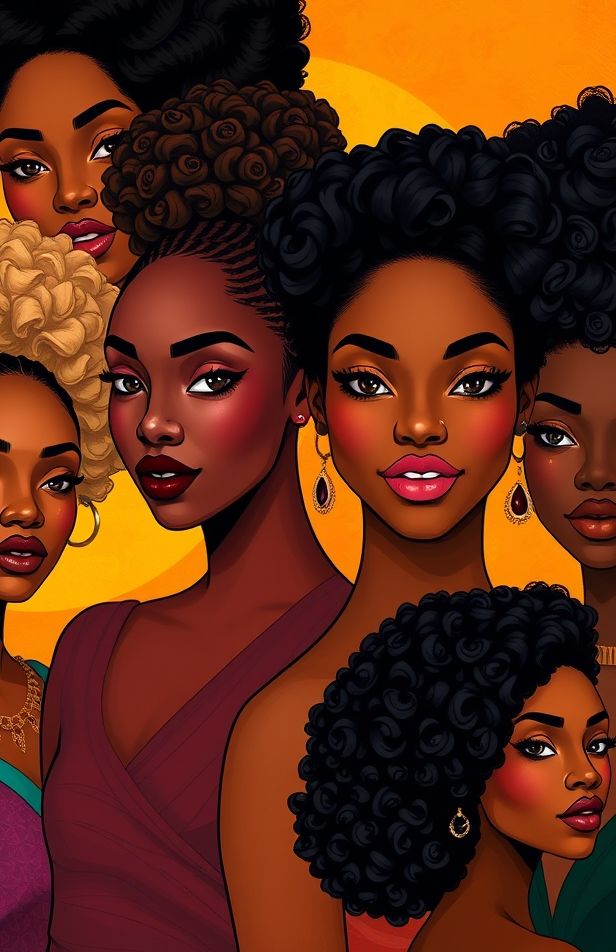 Beautiful Black Women Wallpaper